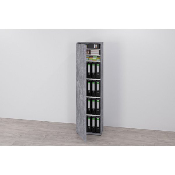 FMD Mehrzweckschrank Inca 1 Flurschr., Aktenschr., verstellb. Böden, mit/ohne Spiegel, B: 50 cm