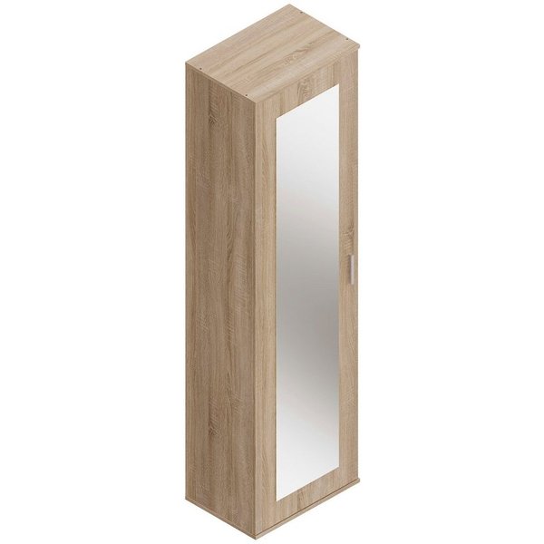 FMD Mehrzweckschrank Inca 1 Flurschr., Aktenschr., verstellb. Böden, mit Spiegel, Breite: 50 cm