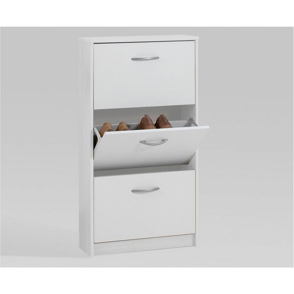 FMD Schuhschrank Step 3 Schuhkipper, 3 Schuhklappen, für schmale Flure, Tiefe: 17 cm
