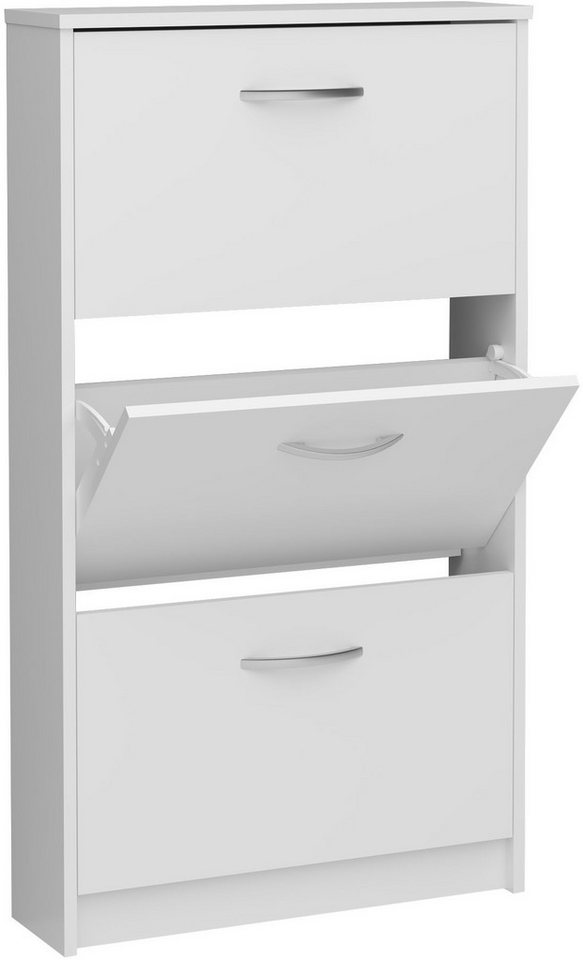 FMD Schuhschrank Step 3 Schuhkipper, 3 Schuhklappen, für schmale Flure, Tiefe: 17 cm – Bild 5 von 5