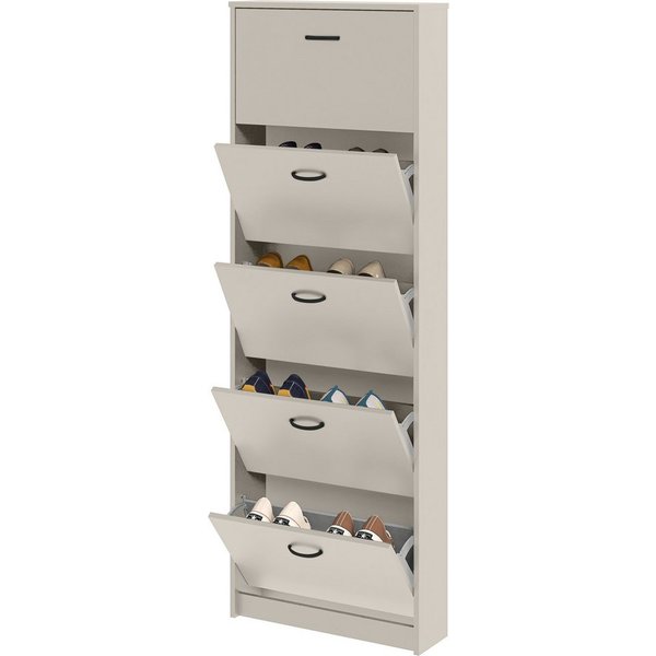 FMD Schuhschrank Step 5 Schuhkipper, 5 Schuhklappen, für schmale Flure, Tiefe: 17 cm