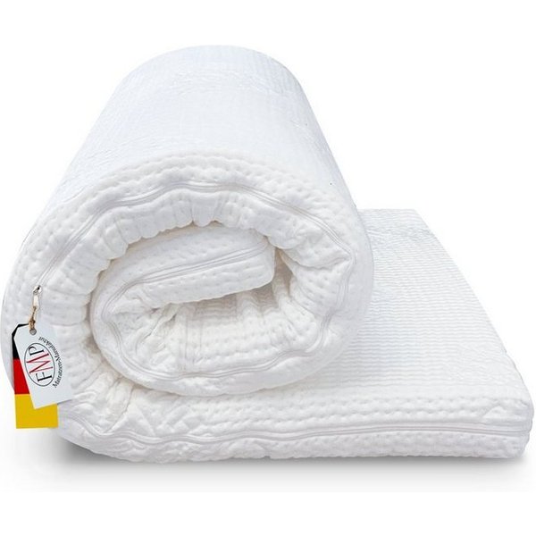 FMP Matratzenmanufaktur, Topper FMP orthopädische Comfort Matratzenauflage 8 cm hoch, Viscoschaum, (1-tlg), Für Druckentlastung und mehr Komfort