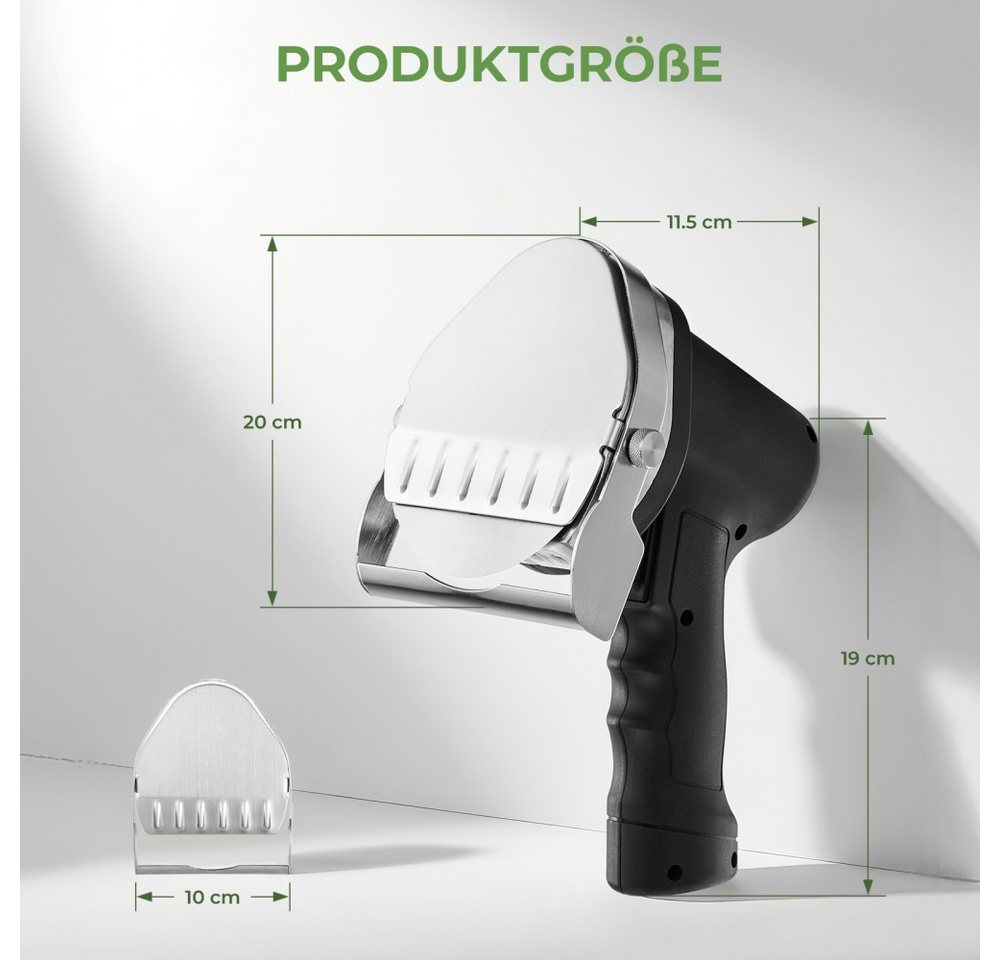 FOHERE Elektromesser Elektrisches Dönermesser, 3800 rpm, Shawarma Dönermesser, 80 W, Edelstahl Doppelklinge, Stufenlos Verstellbar von 0-8 mm, 80W – Bild 4 von 5