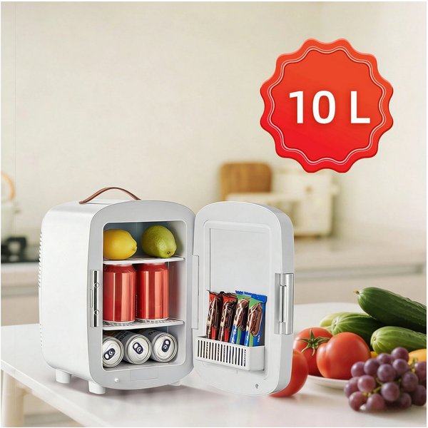 FOHERE Kühlbox 10L Mini Kühlschrank Kühl,tragbar AC DC 220-240V/12V