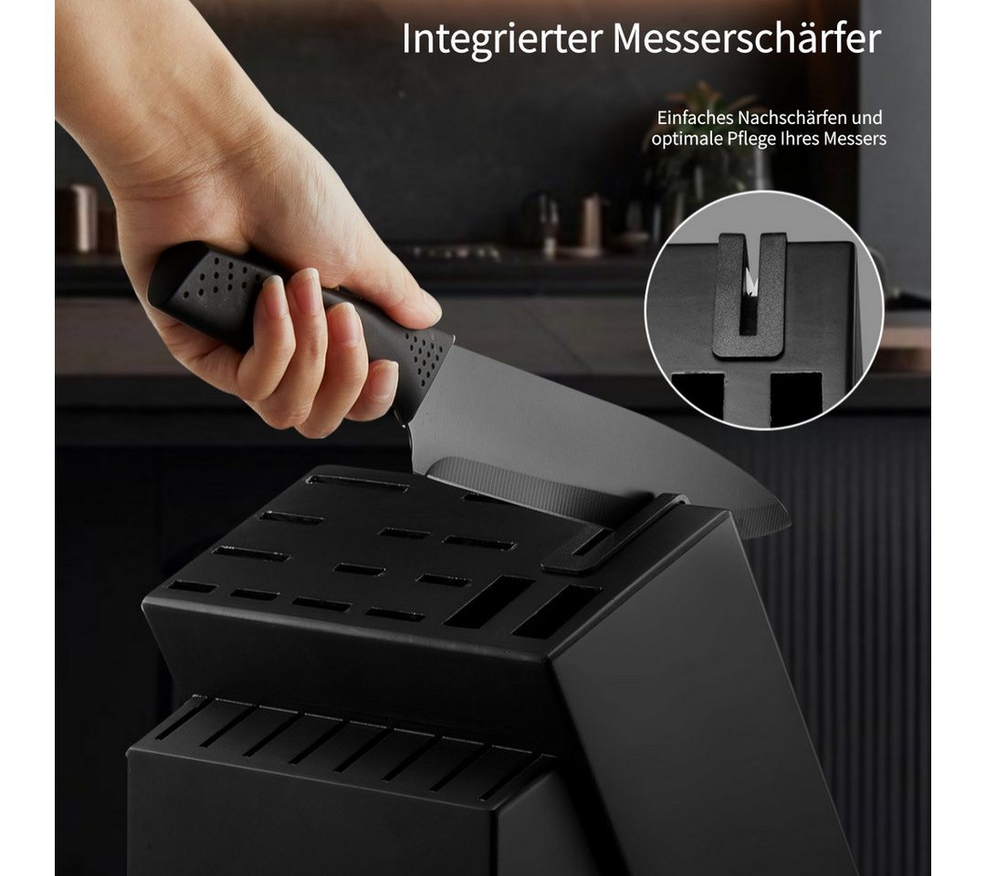 FOHERE Messer-Set Messerblock mit 23-teiligem Messerset und integriertem Messerschärfer (Set, 23-tlg) – Bild 5 von 5