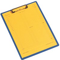 Klemmbrett blau aus PP, 1,5mm