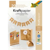 folia Kraftpapier und Kraftkarton, DIN A4, 20 Blatt