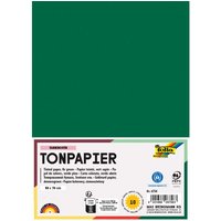 folia Tonpapier, 130 g/m², 50 x 70 cm, 10 Bogen, tannengrün
