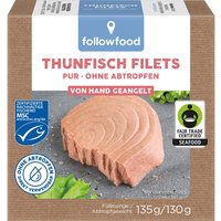 followfood Thunfisch-Filets pur, 135 g