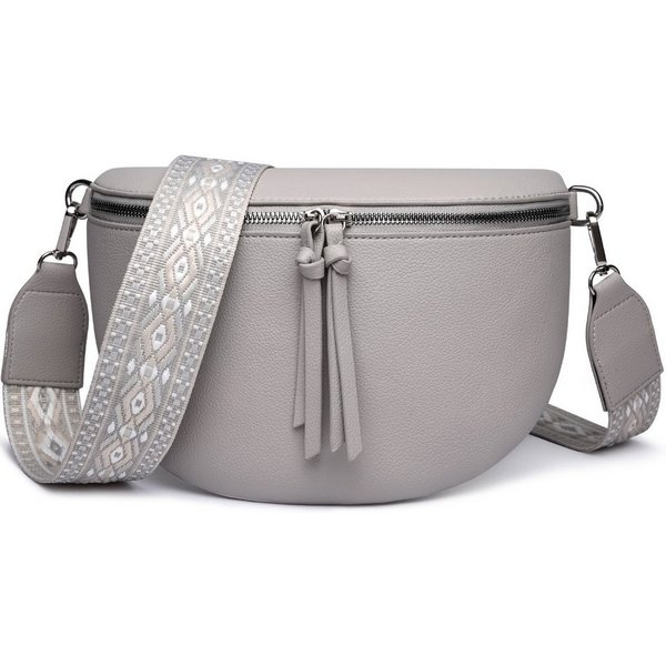 Fomax Bauchtasche aus Kunstleder, Damen Umhängetasche, mit Schulterriemen