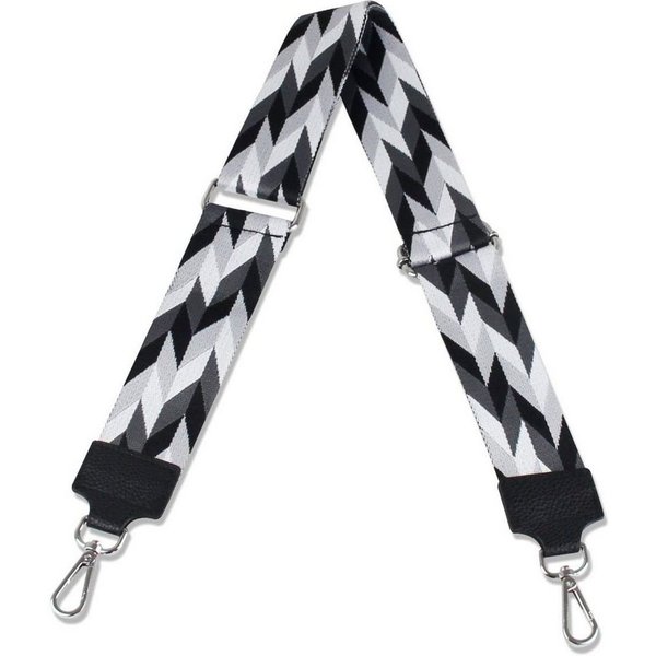 Fomax Schulterriemen 5cm Breit, Längenverstellbar mit Karabiner Farbe Silber, viele Mustern tolle Kombination mit Ihrer Lieblingstaschen