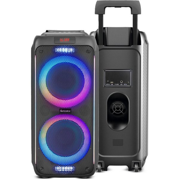 fontastic Party-Lautsprecher - Bluetooth Lautsprecher mit USB-Wiedergabe Bluetooth-Lautsprecher (60 W)