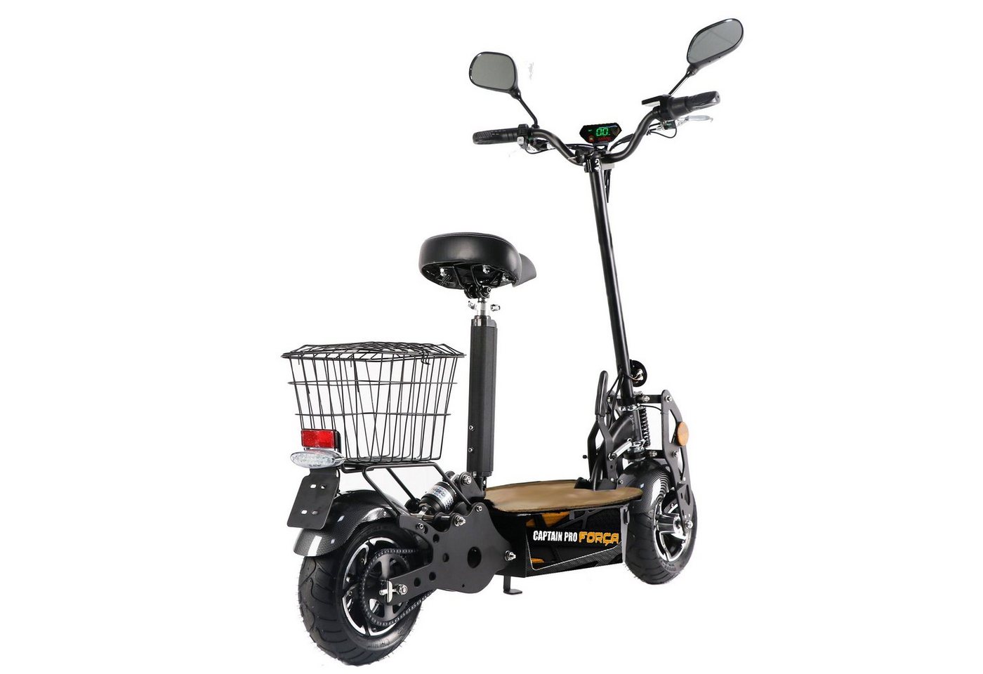 Forca E-Scooter Captain Pro 2000W - 18AHBlei Gel Akku, 50,00 km/h, (Set, Captain Pro 2000W 50km/h 18AH BleiGelAkku), mit Straßenzulassung – Bild 2 von 5