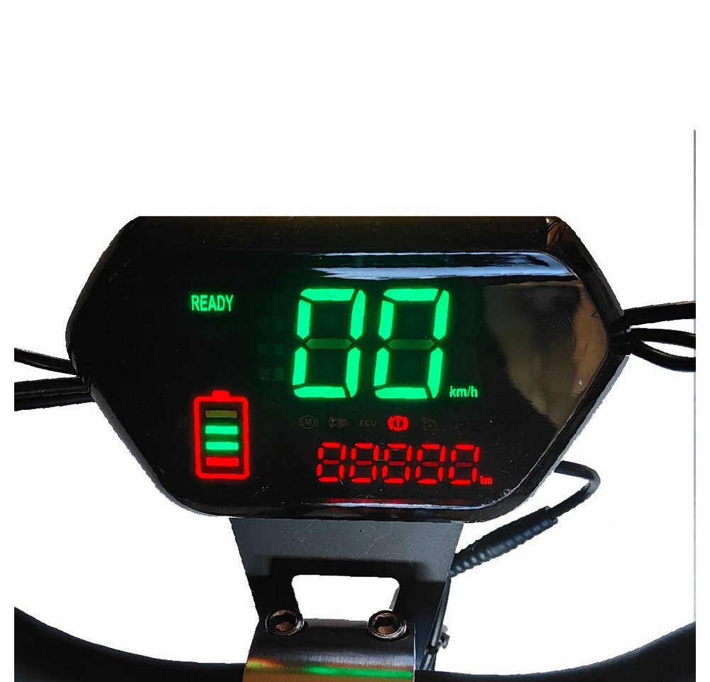 Forca E-Scooter Captain Pro 2000W - 18AHBlei Gel Akku, 50,00 km/h, (Set, Captain Pro 2000W 50km/h 18AH BleiGelAkku), mit Straßenzulassung – Bild 3 von 5