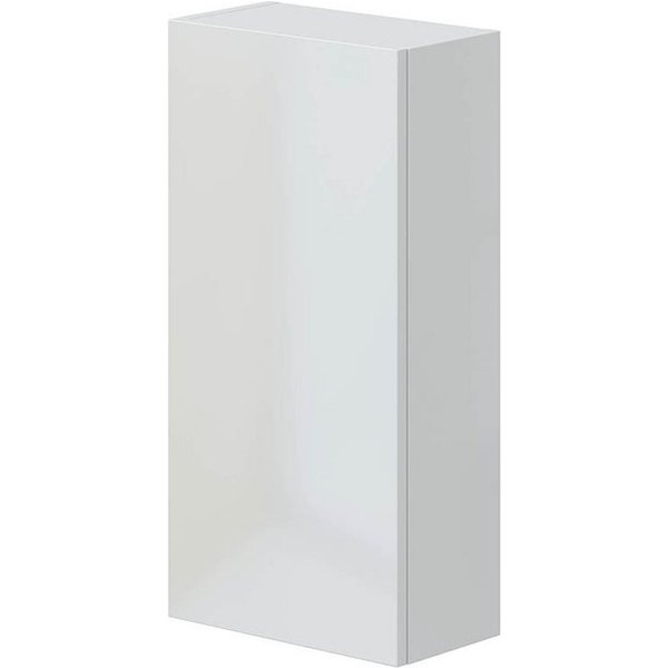FORES HABITAT Hängeschrank 1 Tür, 2 Böden, in Weiß glänzend - 30x60x16 (BxHxT)