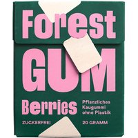 FOREST GUM Kaugummi Berries, zuckerfrei und plastikfrei, 20 g