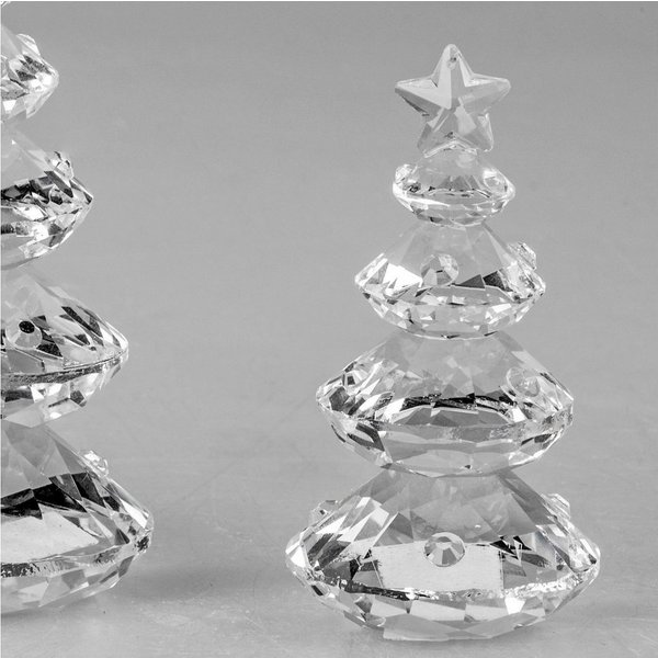 formano Dekofigur Kristallsteine, Höhe: 10cm, Farbe: Transparent, Motiv: Baum