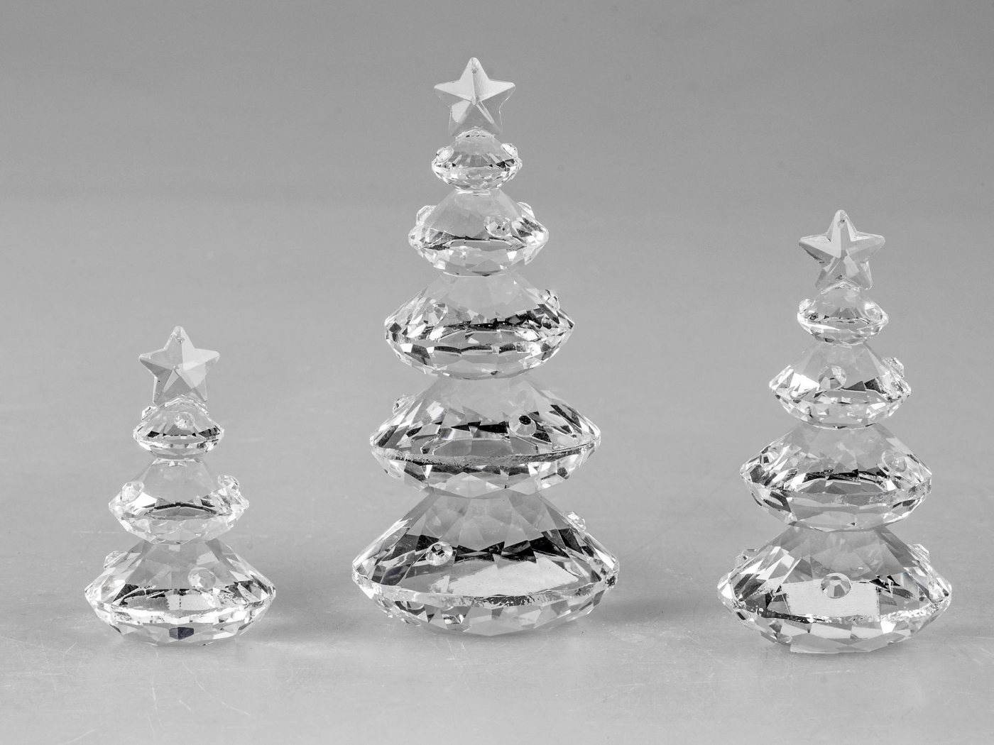 formano Dekofigur Kristallsteine, Höhe: 10cm, Farbe: Transparent, Motiv: Baum – Bild 3 von 3
