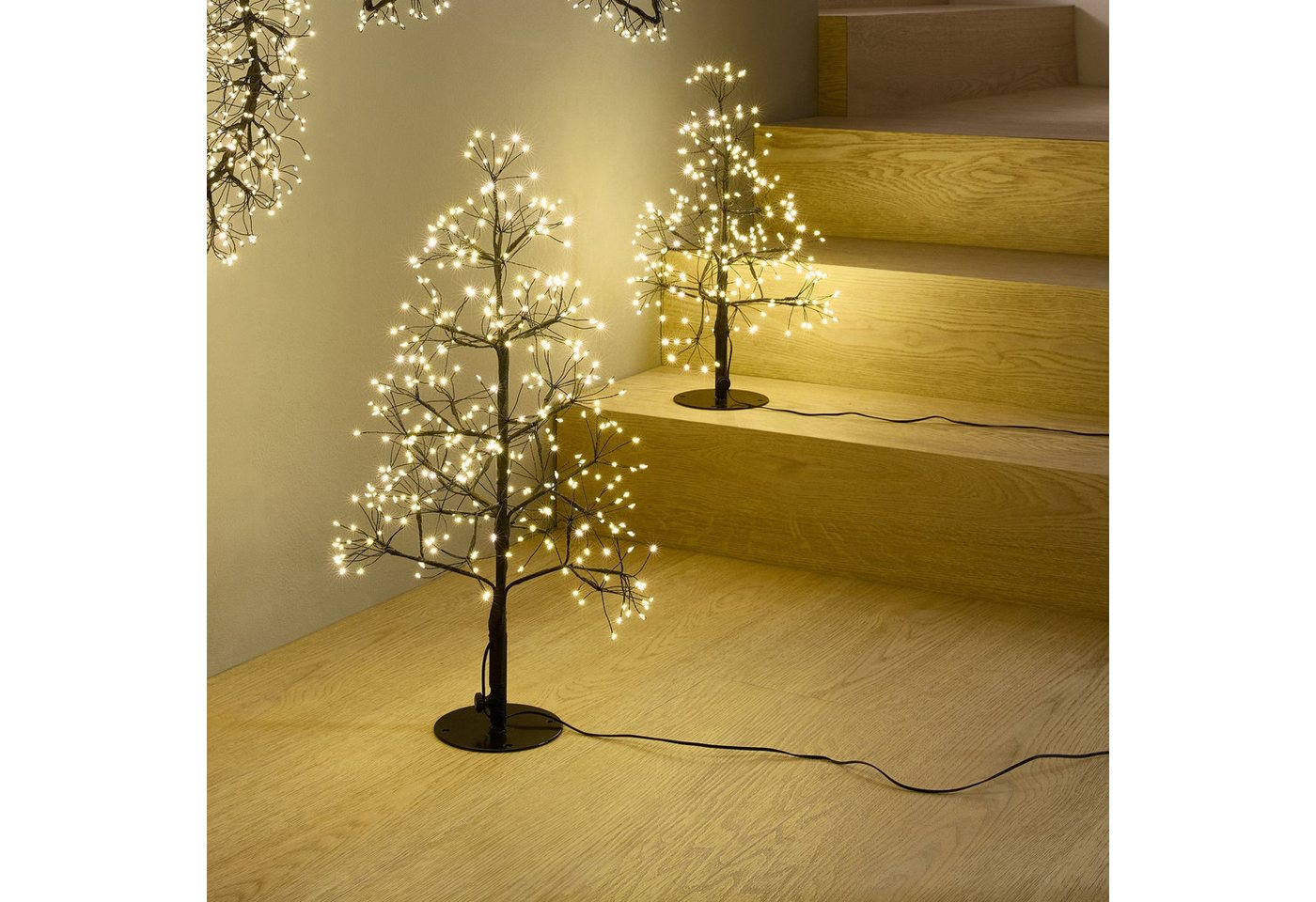 formano LED Dekoobjekt Funkeleffekt, LED, Höhe: 60cm, Farbe: Schwarz, Motiv: Baum – Bild 3 von 4