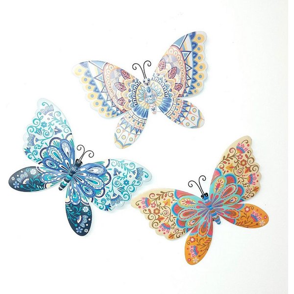 formano Wanddekoobjekt Sommerzeit, Höhe: 20cm, Farbe: Mehrfarbig, Motiv: Schmetterling