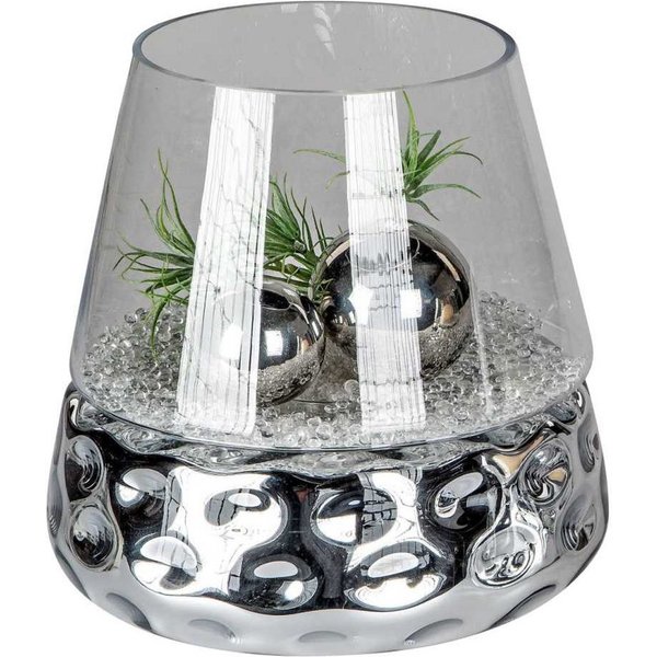 formano Windlicht Dots, Farbe: Silber, Höhe: 28.5cm