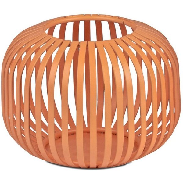 formano Windlicht Stäbe, Höhe: 10cm, Farbe: Orange, Motiv: Stäbe