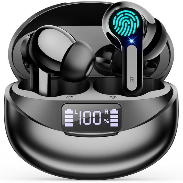 Forrlite 2026 Neue In Ear Kopfhörer, In Ear Ohrhörer, Kopfhörer kabellos Bluetooth-Kopfhörer (Noise Cancelling 50 Std Spielzeit In Ear Kopfhörer mit 6 ENC Noise