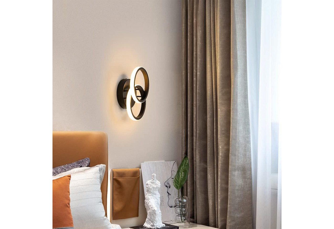 Forrlite Deckenleuchten LED Dimmbar Deckenleuchte 3-Farbige Decken-Lampe, LED fest integriert, Warmweiß, Neutralweiß, Kaltweiß, Wohnzimmer Flur Eingang – Bild 4 von 5