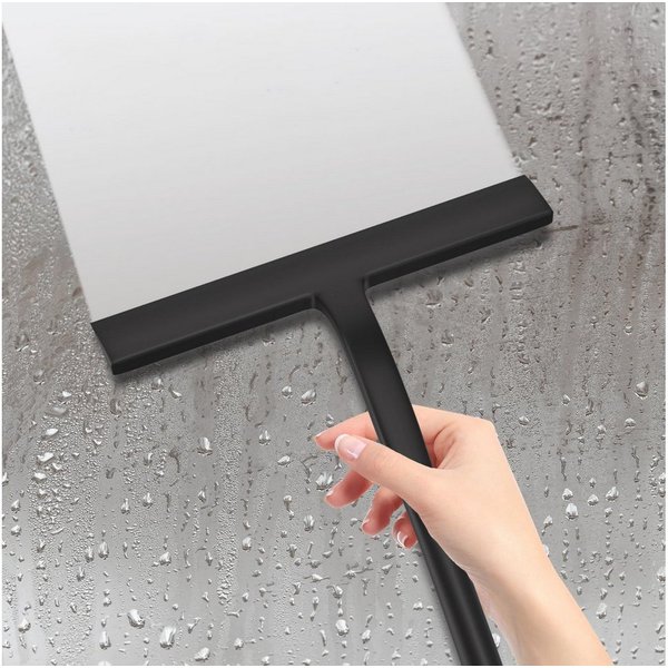 Forrlite Duschabzieher Duschabzieher Silikon 23 cm, rutschfest, für Glas, Spiegel & Fliesen, (Duschabzieher für Duschwand, Silikon Abzieher Dusche, mit integrie