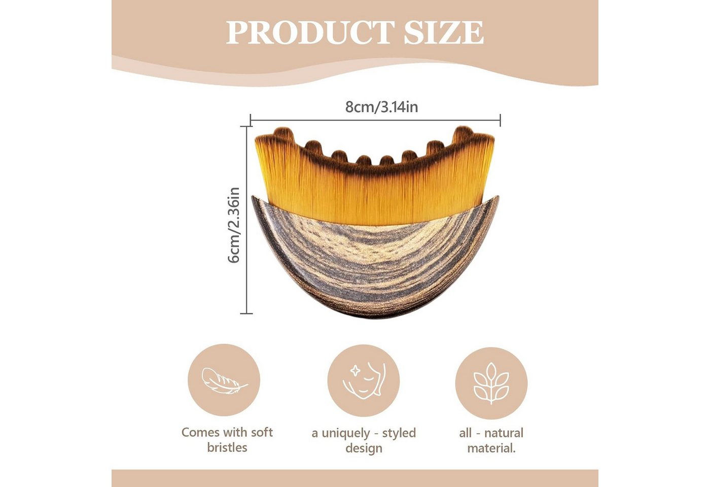 Forrlite Gesichtsmassagegerät Lymphatic Contour Face Brush, Gesichts Lymphdrainage Massagegerät, Ergonomisch Gestaltet, Um Sich Genau An Die Haut Anzupassen – Bild 2 von 5