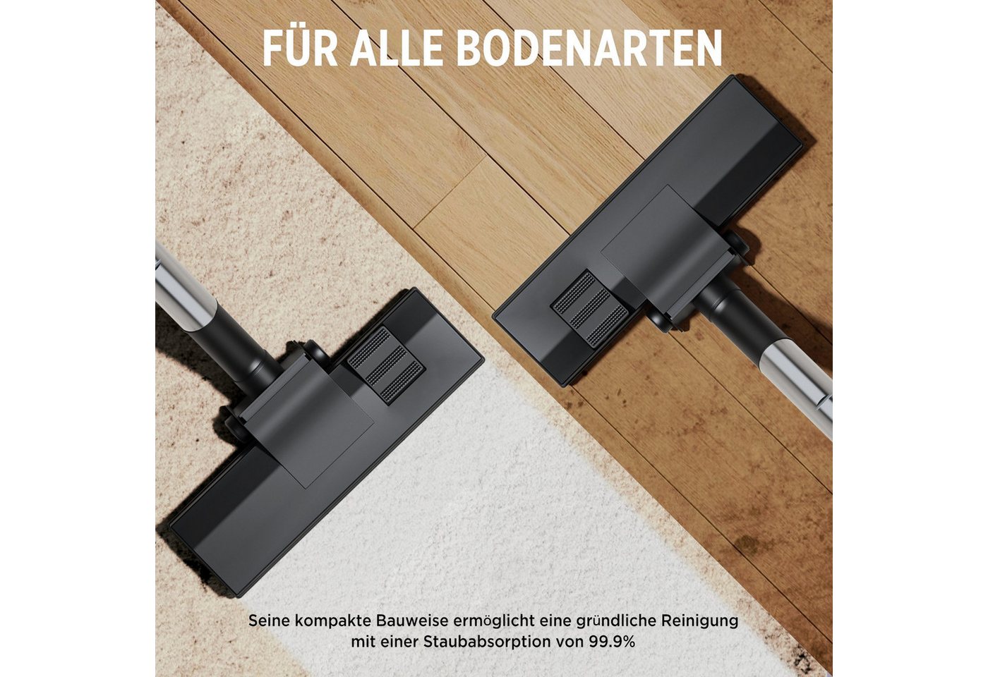 Forrlite Handstaubsauger beutelloser Staubsauger,leichter Staubsauger, Bodenstaubsauger, 900 W, Bodenbürste Möbelbürste Teleskopstiel Schlauch Staubbehälter Sta – Bild 2 von 5