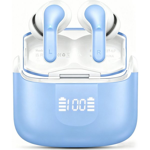 Forrlite In Ear Kopfhörer,Bluetooth Kopfhörer,2026 Kopfhörer Kabellos In-Ear-Kopfhörer (4 ENC Noise Cancelling Mics, IP-X7 Wasserdicht Headphones Sport, 3g USB-