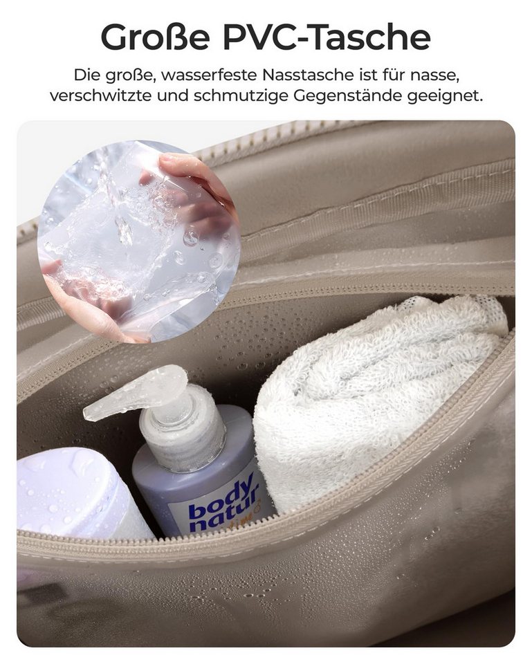 Forrlite Reisetasche Reisetasche Puffer, Sporttasche Damen 24L Weekender Wickeltasche (Wasserabweisend Travel Bag Handgepäck Gym Bag Kliniktasche Geburt Kranken – Bild 4 von 5