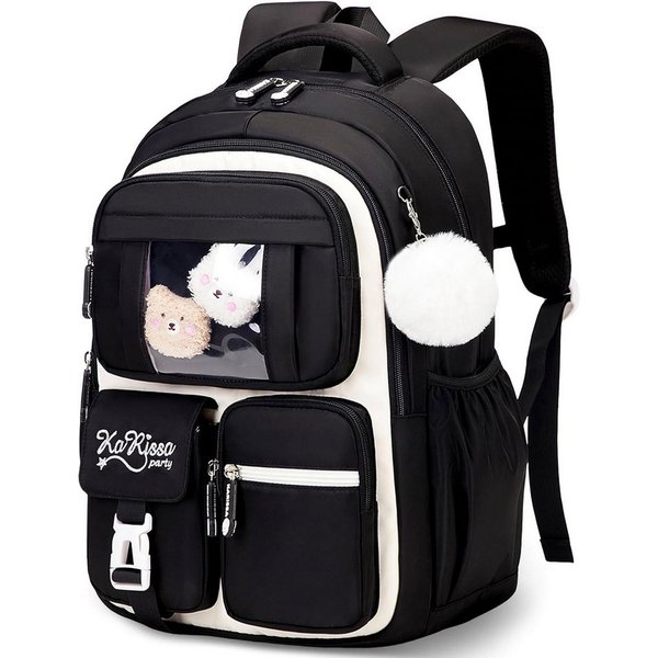 Forrlite Schulrucksack Mädchen, Schülerrucksack ergonomisch, Schultasche Kinder (Freizeitrucksack mit Reflexstreifen für Schule, Alltag und Reise, Ergonomisch, 