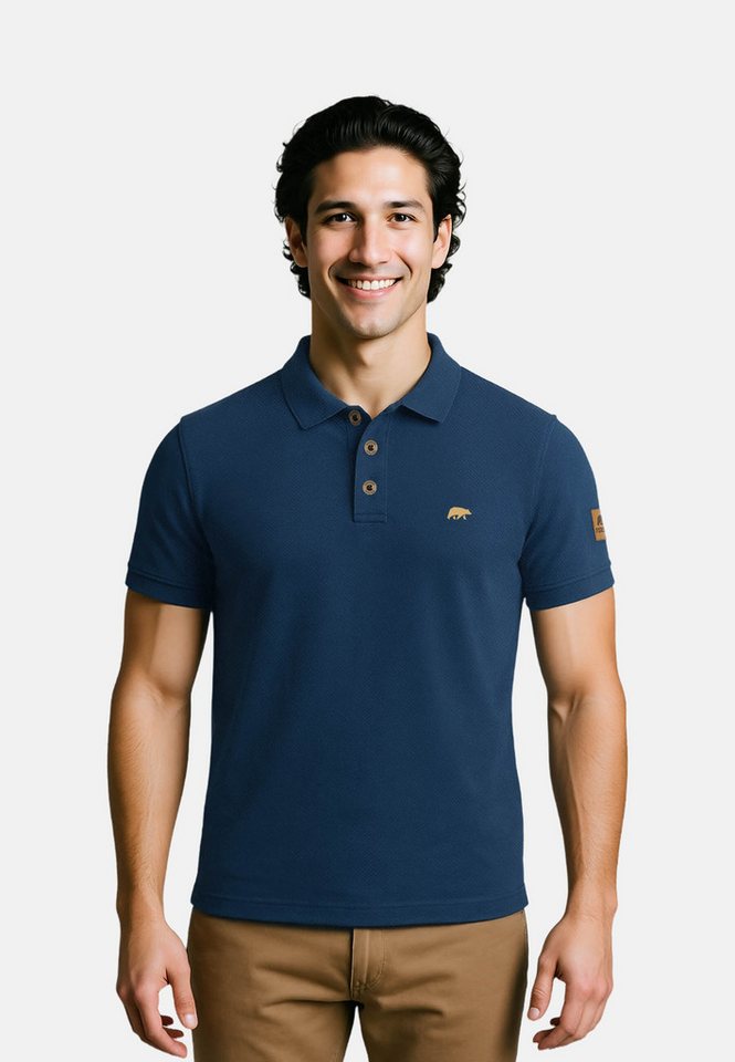 FORSBERG Poloshirt Poloshirt im Denim-Look – Bild 3 von 3