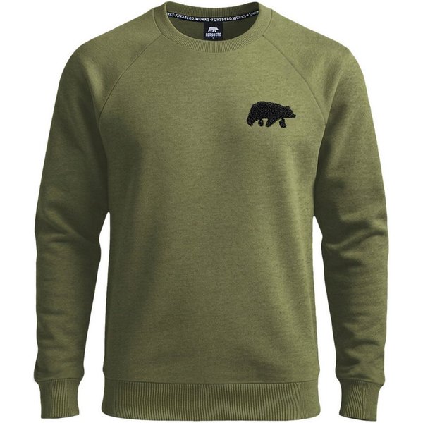FORSBERG Sweatshirt Sweatshirt mit Frottee Logo