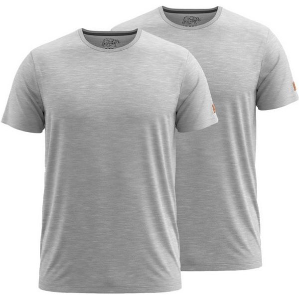 FORSBERG T-Shirt einfarbig im Doppelpack