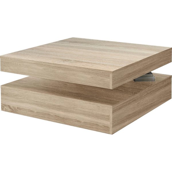 FORTE Couchtisch, mit Funktion, drehbare Tischplatte, Breite ca. 78x78 cm