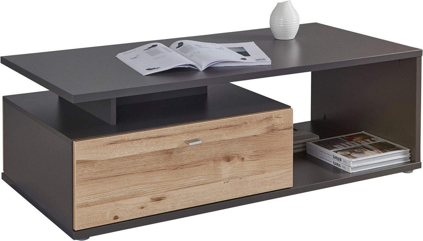 FORTE Couchtisch Como, Couchtisch, Schublade, Soft Close, B/H/T 120/40,2/59 cm – Bild 3 von 5