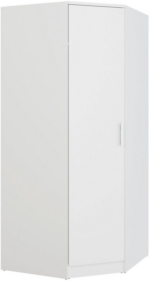 FORTE Eckkleiderschrank Kleiderschrank, perfekte Ecklösung, einfache Montage B/H/T 80,4/181/80,4, perfekte Ecklösung, FSC – Bild 2 von 5