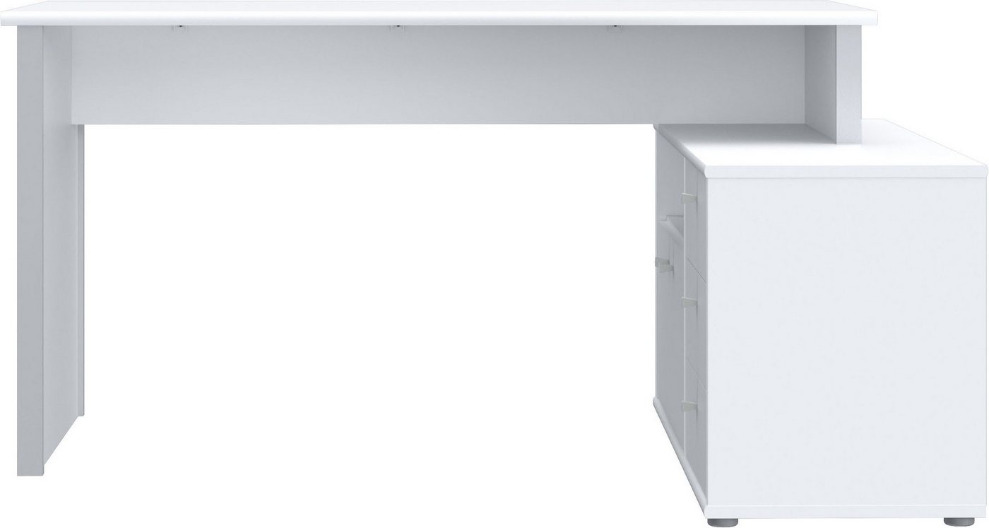 FORTE Eckschreibtisch Tempra, viel Stauraum, Breite 151 cm – Bild 3 von 5