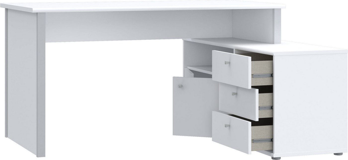 FORTE Eckschreibtisch Tempra, viel Stauraum, Breite 151 cm – Bild 4 von 5