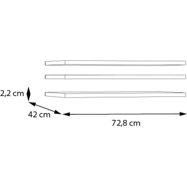 FORTE Einlegeboden, 3 tlg. Set
