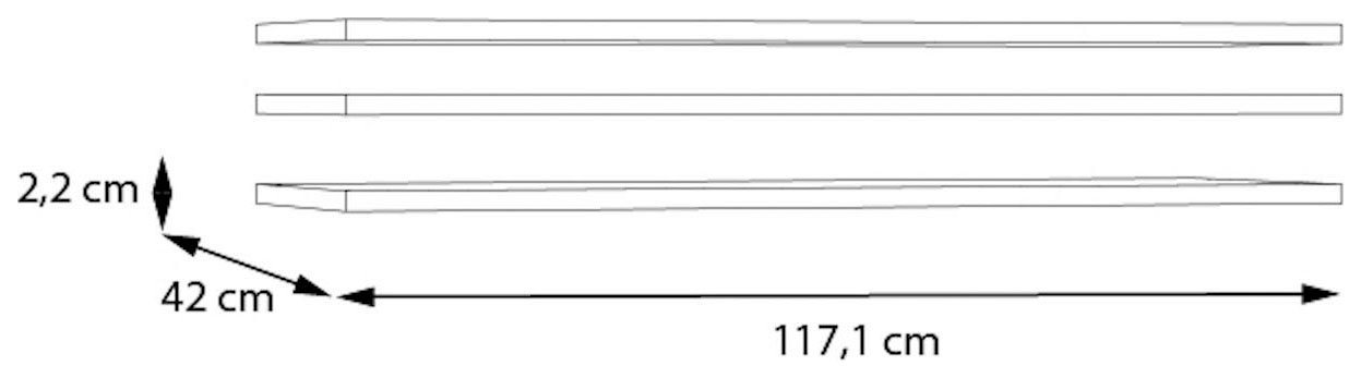 FORTE Einlegeboden, 3 tlg. Set, Breite 117 cm – Bild 4 von 5