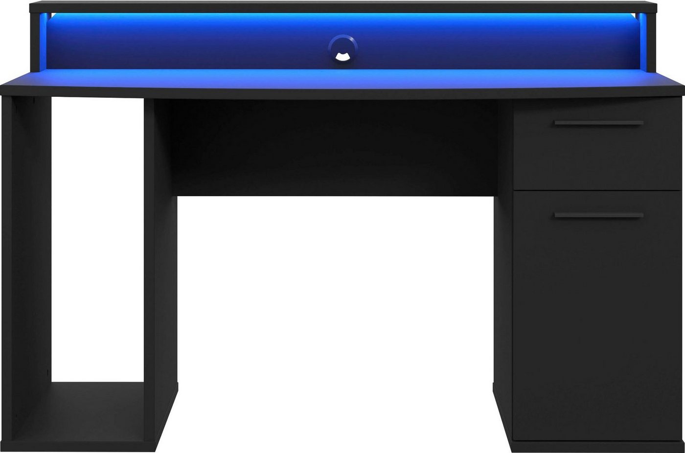 FORTE Gamingtisch Ayo, mit LED-RGB Beleuchtung, moderner Schreibtisch, Breite 140 cm – Bild 2 von 5