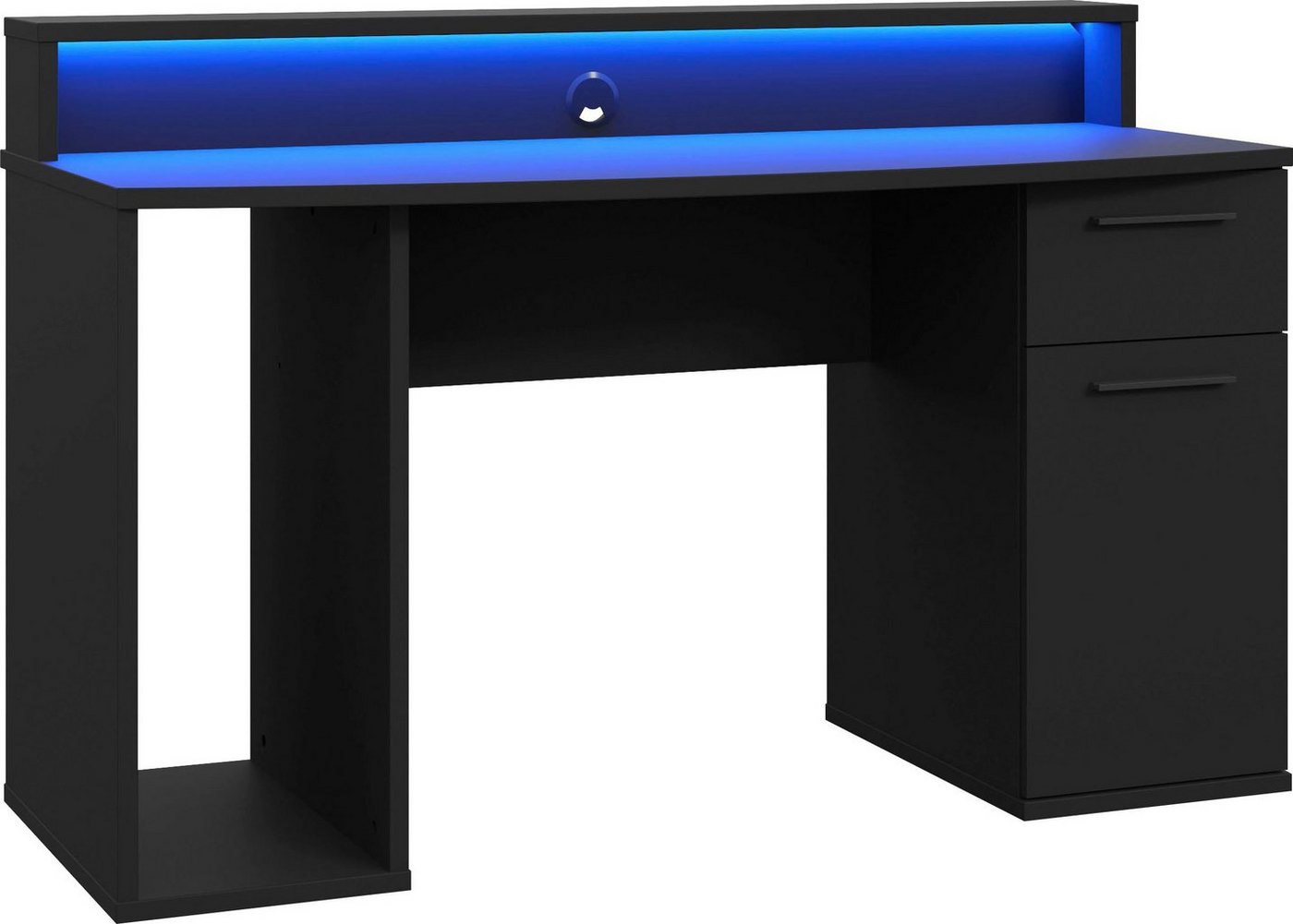 FORTE Gamingtisch Ayo, mit LED-RGB Beleuchtung, moderner Schreibtisch, Breite 140 cm – Bild 3 von 5