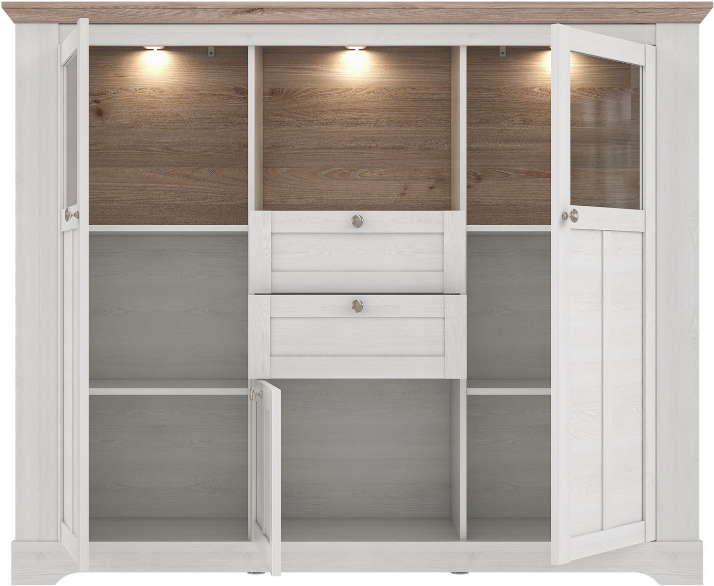 FORTE Highboard Iloppa, Höhe ca. 136 cm – Bild 3 von 5