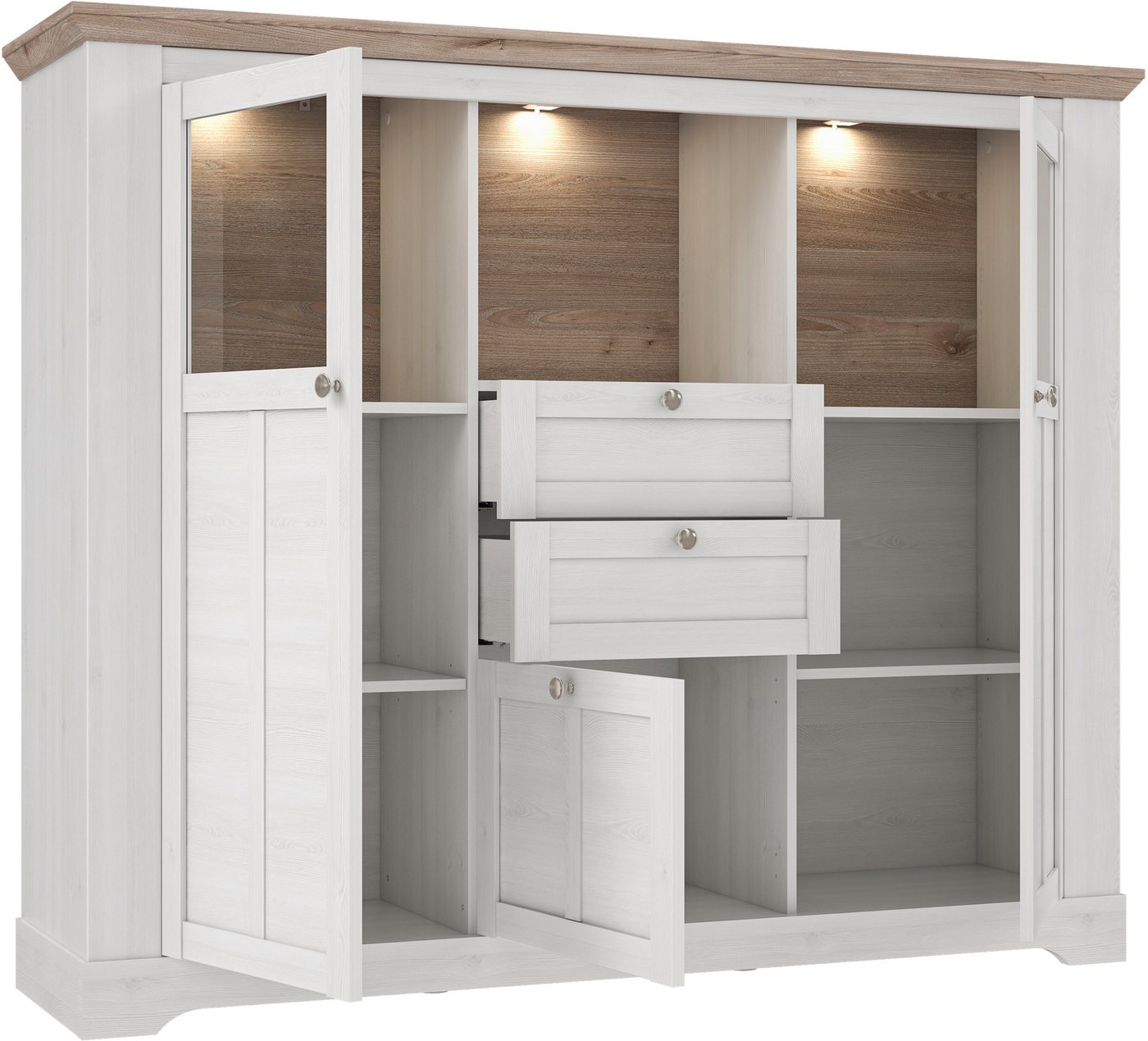 FORTE Highboard Iloppa, Höhe ca. 136 cm – Bild 4 von 5
