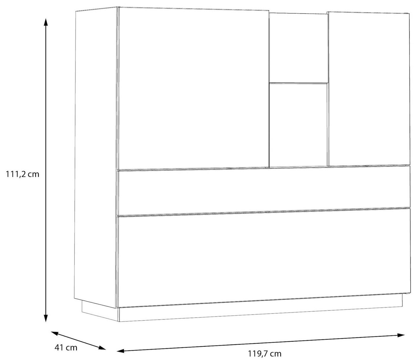 FORTE Highboard Lewisville – Bild 5 von 5