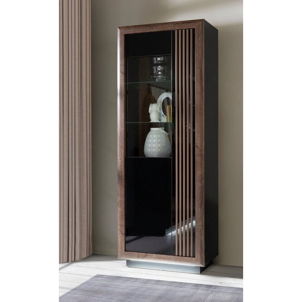 FORTE Highboard Savona, Höhe 197 cm, inkl. Lichtleiste im Sockel
